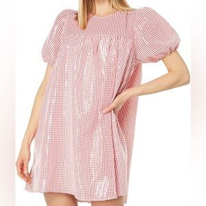English Factory Women's Check Sequins Mini Dress